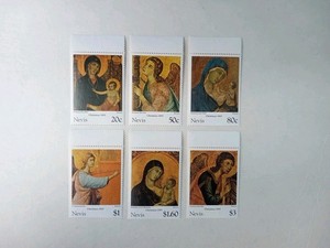 Nevis 1995 Madonna And Child Art Painting MNH stamps  , Set Of 6