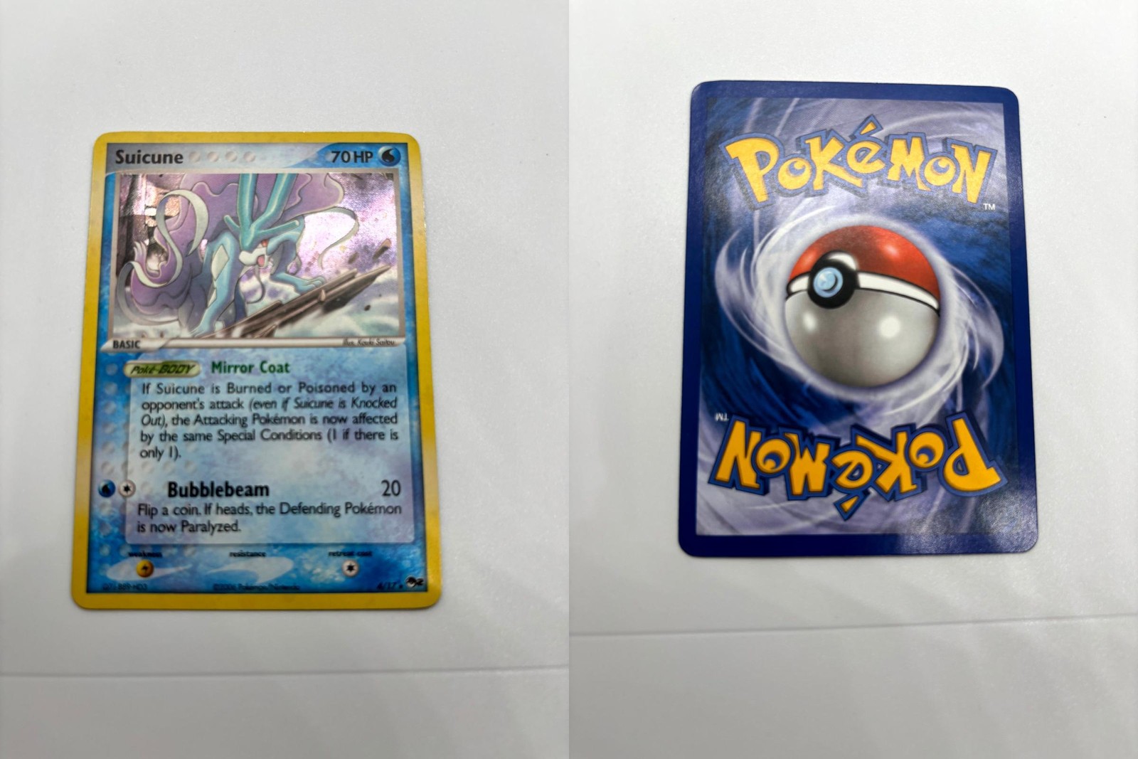 Suicune 4/17 Rare POP Series 2 Pokemon NM
