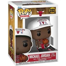 Funko POP! Michael Jordan 3 In a Row Chicago Bulls NBA Figure 222 + Protector