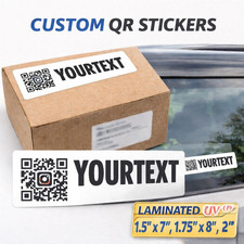 CUSTOM QR Code Instagram Sticker Printed  Laminated choose size  Vinyl Print 