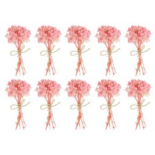 PATIKIL Mini Dried Flower Bouquet, 10 Pcs Baby's Breath Natural Wildflower wi...