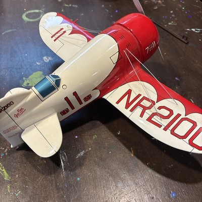 Gee Bee Model Plane R-1 (NR 2100) Large Size VGUC No Stand
