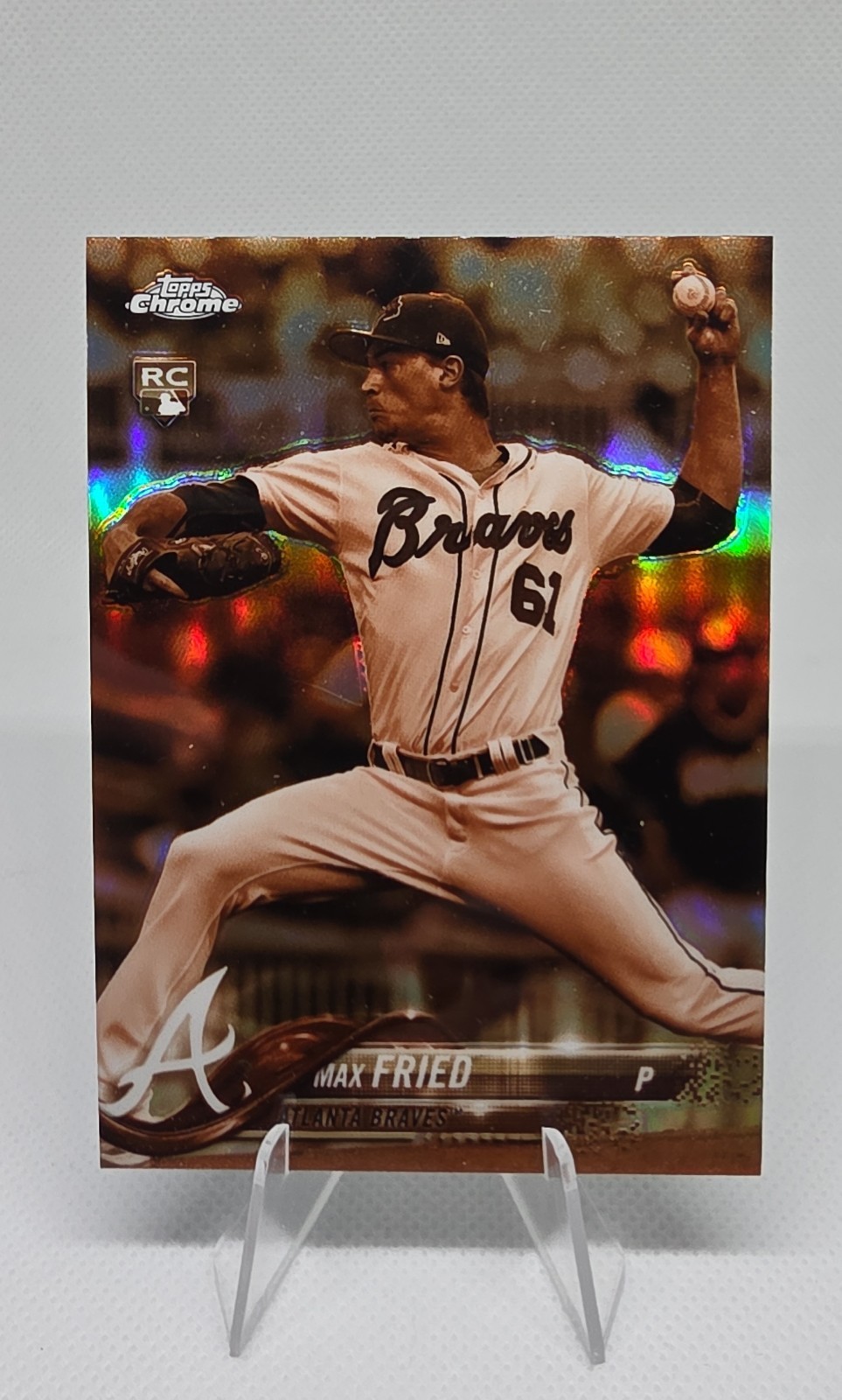 2018 Topps Chrome - Max Fried #66 Sepia Refractor (RC)