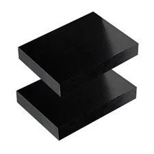High-Density Polyethylene (HDPE) Plastic Block 1" Thick - 3" x 1"x3"x4" 2 Black