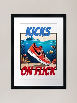 Kicks On Flick Gerahmter Kunstdruck Gerahmtes Wandbild Poster Leinwanddruck Bild