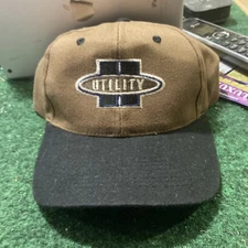 Workwear Workman's Baseball Cap Utility KC Maroon Green Vintage Streetwear