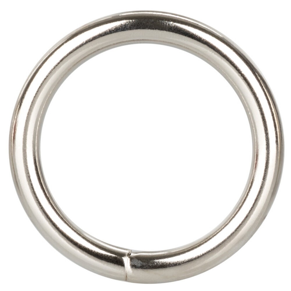 Medium Metal Male Cock Ring Enhance & Maintain Stamina - Silver