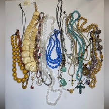 Necklaces Assorted Jewelry Bulk Lot with Gemstones, Bone, Jasper, And More