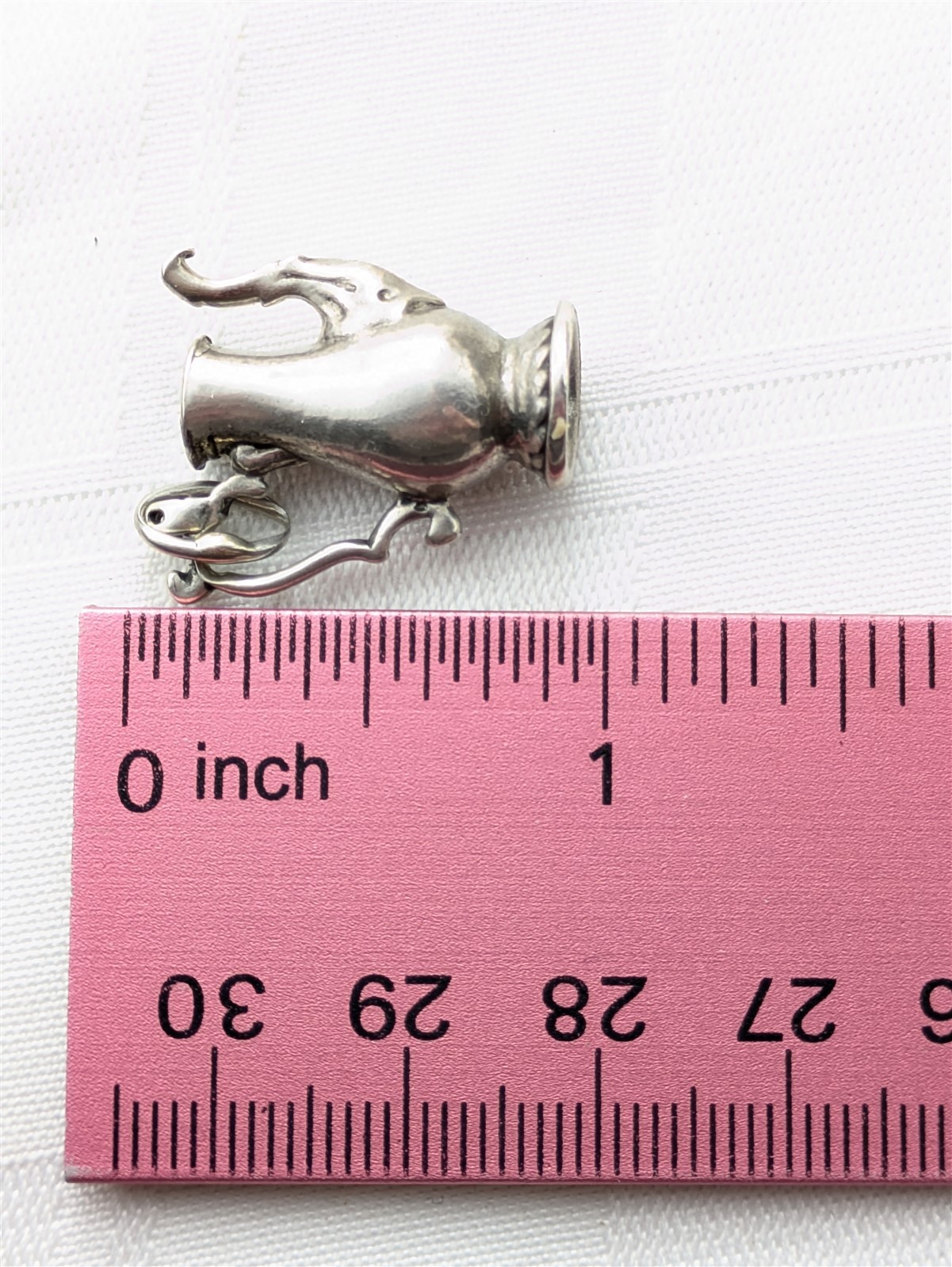 IC Vintage Solid Sterling Silver 3D Realistic Tea… - image 7
