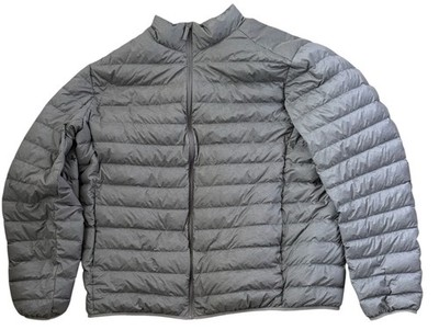 Uniqlo Ultra Light Down Gray Packable Puffer Full Zip Jacket Women s Size XXL