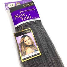 Outre Premium New Yaki Human Hair Extensions Color 44 Length 10" Tangle Free
