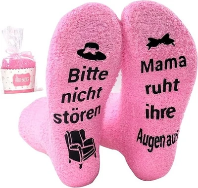 GEBRANDMARKT Muttertagsgeschenk Für Mama, 39-42 Lustige Socken,Geschenke Für Mama