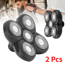 2PCS 5 Blades Floating Shaving Bald Replacement Shaver Head For Electric Razors 5.00 per gallon