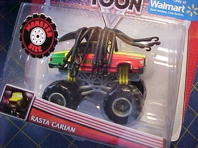 DISNEY PIXAR CARS TOON RASTA CARIAN DELUXE! MONSTER TRUCK MATER
