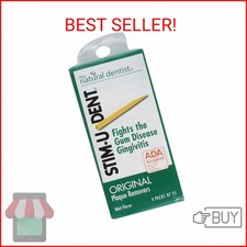 Stim-U-Dent Plaque Removers 3 Packs of 4x25 Picks/Pack 300 Picks - Mint Flavor