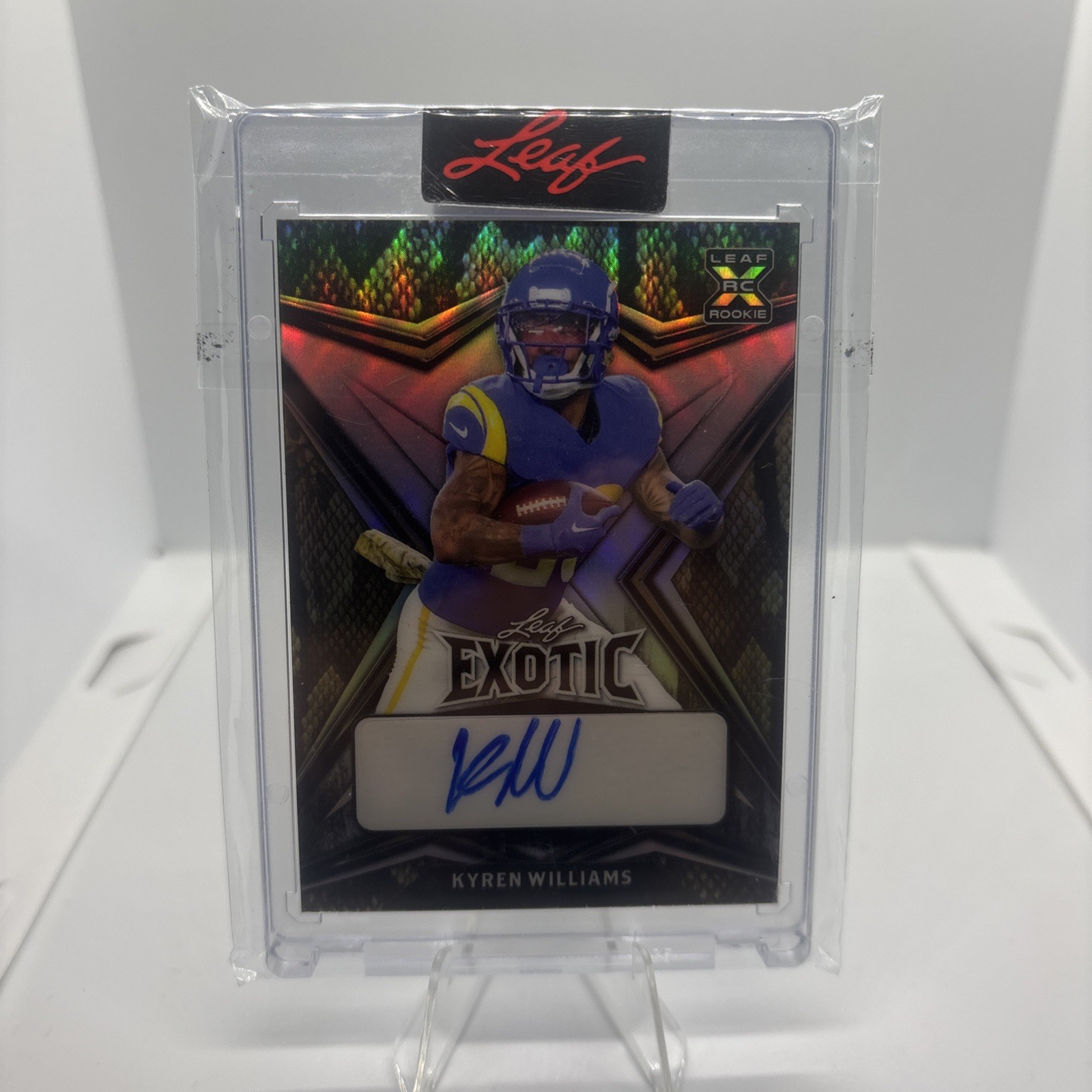 2022 Leaf Exotic Kyren Williams #BA-KW2 Prismatic 9/9 Autograph