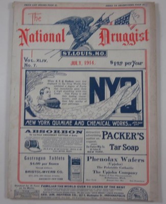 NATIONAL DRUGGIST MAGAZINE JULY 1914 ST LOUIS MISSOURI RADIUM BROMO SELTZER