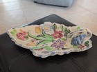 Vintage Blue Ridge Southern Potteries 1950’s Floral Leaf Relish Tray With Handle — photo 3