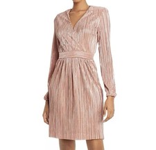 NWT Maje Rixo Plissé Dress in Pale Pink size 2
