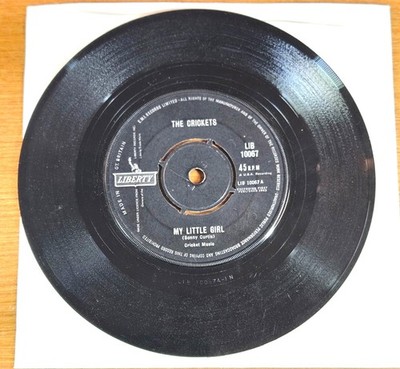THE CRICKETS ''My Little Girl / Teardrops Fall Like Rain'' UK 60s Rock 'n' Roll 45