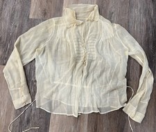 Antique Blouse Edwardian Victorian snap front