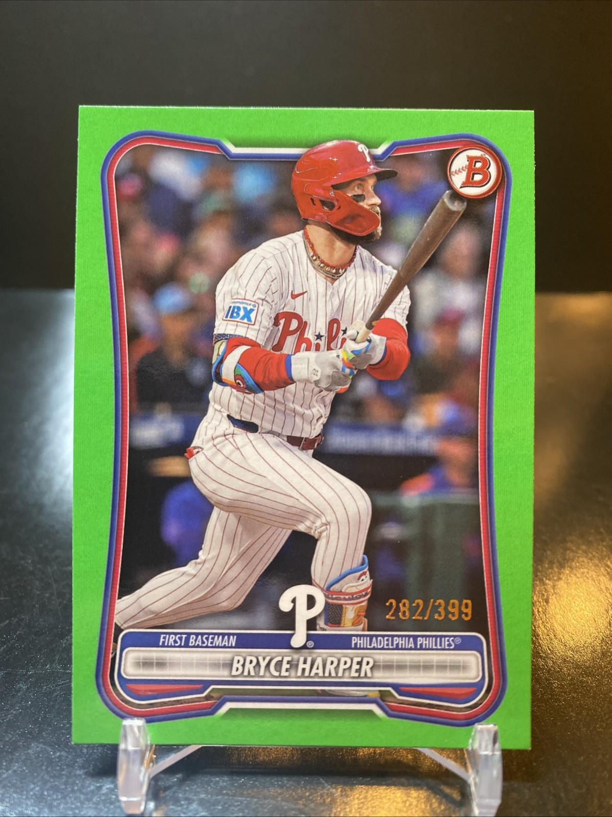 2026 Bowman - Bryce Harper #7 Green Border /399 💎💎Philadelphia Phillies