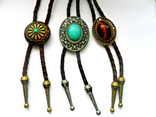 Unisex Mixed  Bolo Tie with Alloy  Buckle / Stones  Cowboy Style   3  To Choose