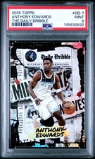 2025-26 Topps #DD-7 Anthony Edwards Daily Dribble - Minnesota Timberwolves PSA 9