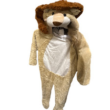 Toddler Lion halloween costume jumpsuit fits size 4t - 5t Plush Furry Cosplay