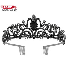 Schmoopy Tiara Crown for Women, Crystal Tiara for Bridal Prom Queen Birthday Wed