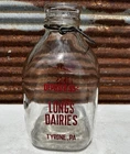 vintage one-gallon glass milk bottle from Long's Dairies in Tyrone, Pennsylvania