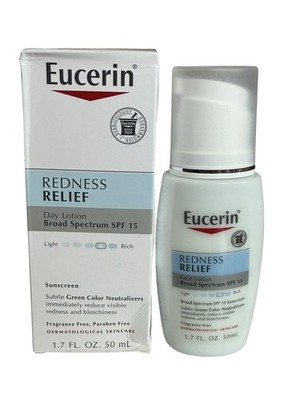 (1) Eucerin Redness Relief Broad Spectrum SPF 15 Daily Perfecting Lotion 1.7 oz