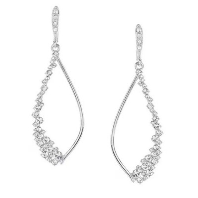 Givenchy Crystal Open Drop Earrings - New