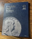 Franklin Silver half dollar 24 coin partial set in folder, good-nice circulated