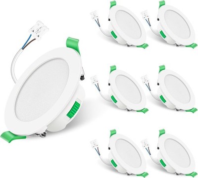 LED Deckenlampe dimmbar 6 Stück 68 mm warmweiß Einbaustrahler Einbauleuchte Spot