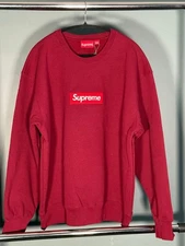 Supreme Box Logo BOGO Crewneck Sweatshirt Cardinal Red FW22 Size XL
