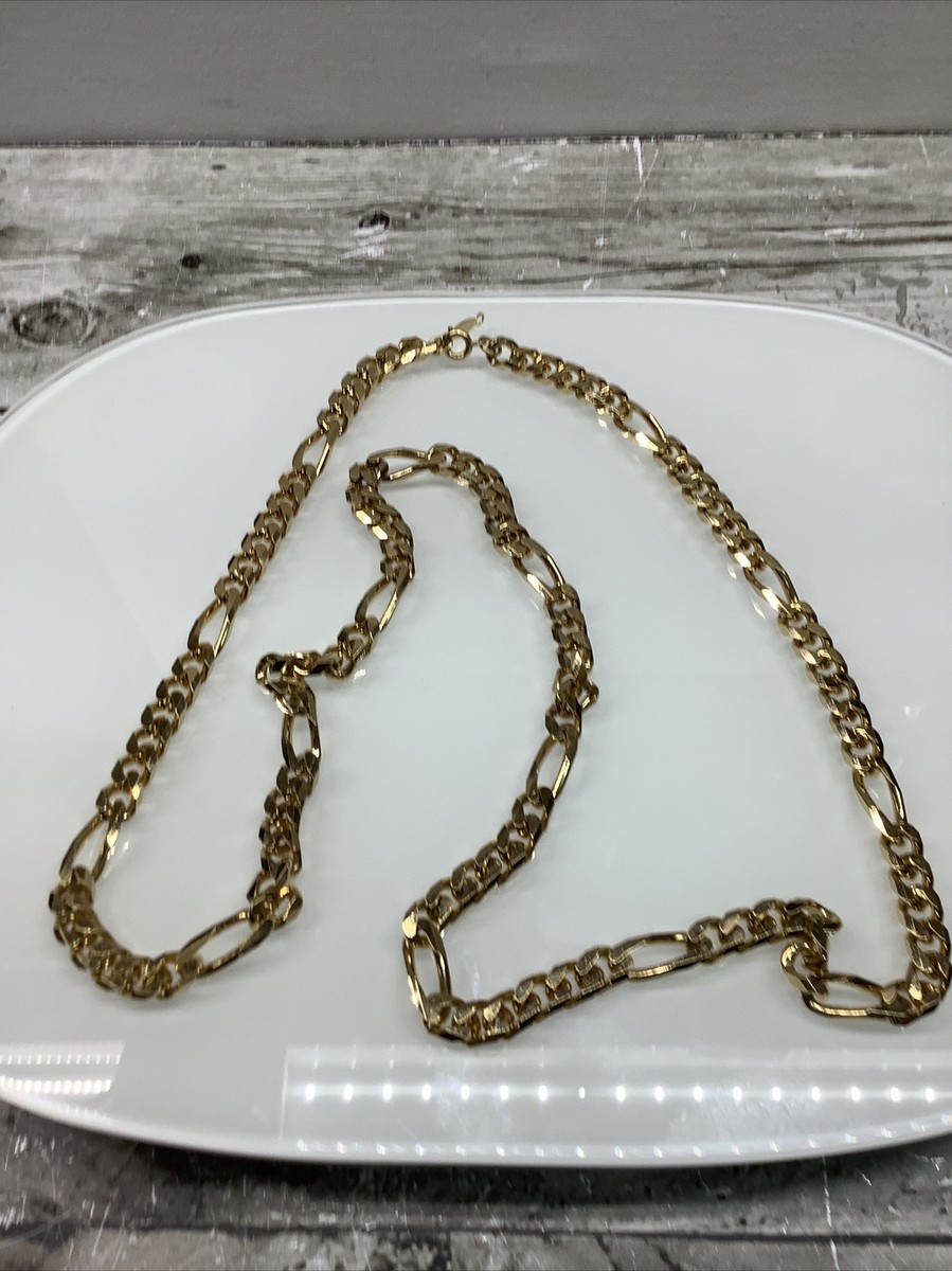 Vintage Heavy Duty Chunky Runway NAPIER Figaro Chain Necklace 28