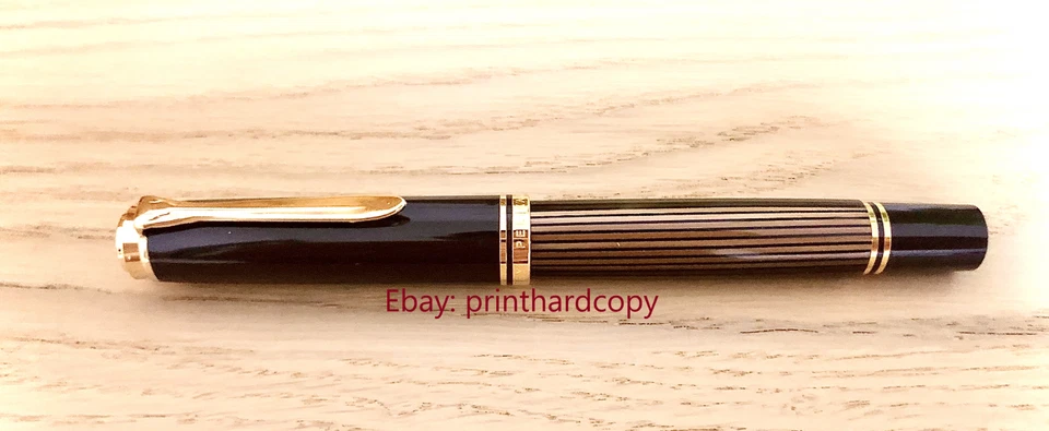 Pluma estilográfica Pelikan Souveran M800 2019 edición especial marrón negra 18 k nueva en caja Foto 2 de 4