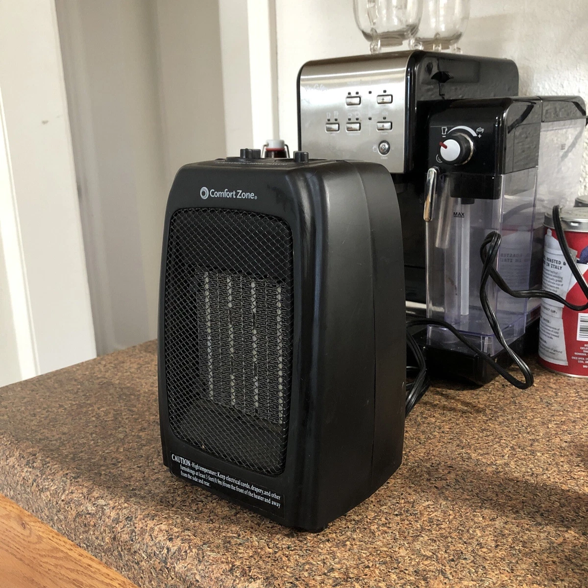 Comfort Zone CZ442 1500W Ceramic Electric Portable Heater - Black  75877004420 | eBay