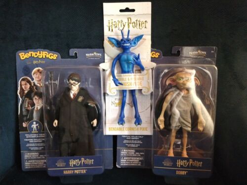 HARRY POTTER + DOBBY + CORNISH PIXIE Figures - Picture 1 of 11