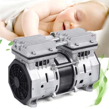 High Pressure Oilless Piston Compressor Pump Double Cylinder 370W 8 Bar New