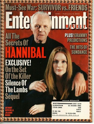 Entertainment Weekly February 9 2001 Anthony Hopkins Hannibal Julianne Moore