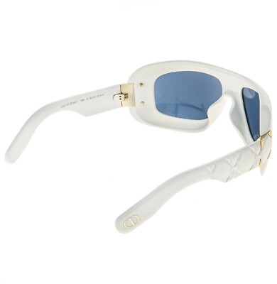 CHRISTIAN DIOR Lady 9522 White Blue Cannage M1I Mask Sunglasses