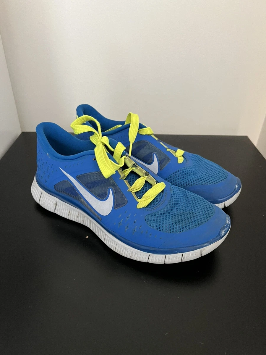 Nike Free 3 Blue Volt Running Shoes Size 8.5 510642 401 eBay