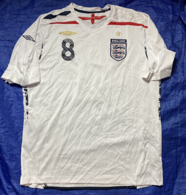 Frank LAMPARD #8 ENGLAND EURO 2008 Home shirt jersey UMBRO 2007