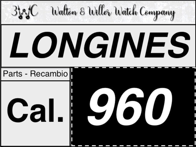 1 Pc Longines 960 Original Parts Vintage Quartz Movement Genuine New NOS 3wc