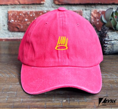 BORN SINNER CROWN EMBROIDERED BASEBALL CAP ADJUSTABLE J COLE DAD