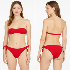 Golden Point Slip Da Donna Rosso Taglia 3 Mare Piscina A Nodo Spiaggia Estate