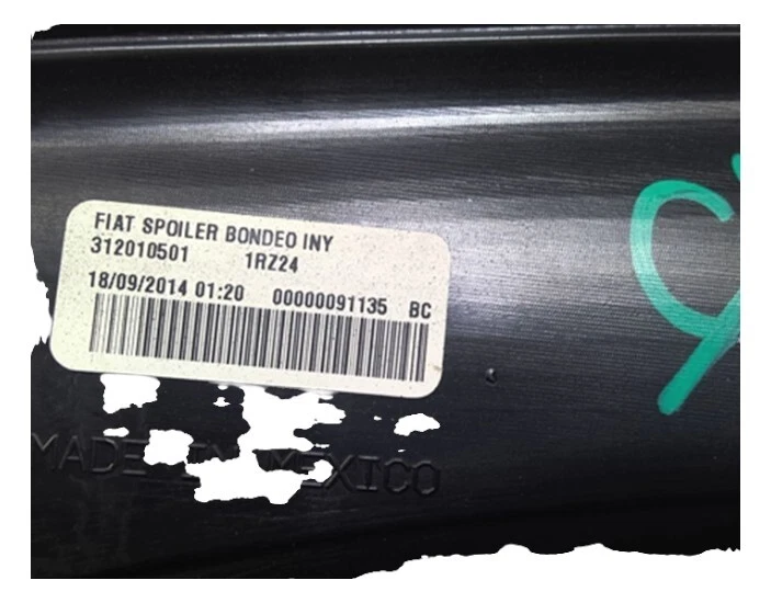 ПОДХОДИТ ДЛЯ ЗАДНЕГО СПОЙЛЕРА FIAT 500 2014-2017 ГОДОВ ВЫПУСКА 82212551AB — НОВЫЙ ОТ ОРИГИНАЛЬНОГО ПРОИЗВОДИТЕЛЯ - Изображение 4 из 4