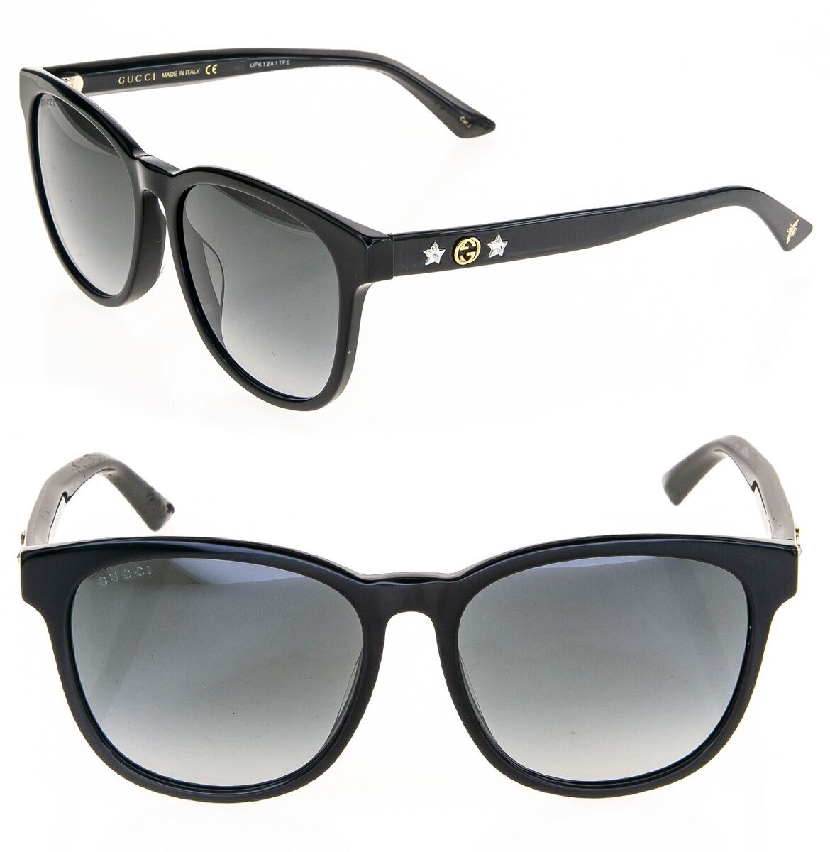 GUCCI GG0232SK Black Star Crystal DIVA Logo Butterfly GUCCI GG0232SK Black Star Crystal DIVA Logo Butterfly